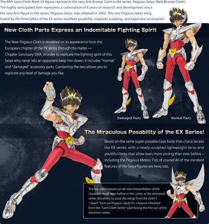 Bandai Saint seiya myth cloth EX Pegasus Hong Kong ver. Preorder